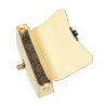 Damentasche Schultertasche 046g buttergelb + Raffia