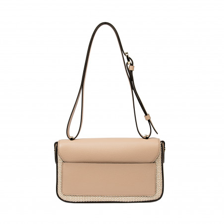 Damentasche zum Umhängen 046g nackt + Rattan
