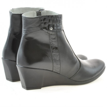 Damenstiefeletten 239 Lack Schwarz