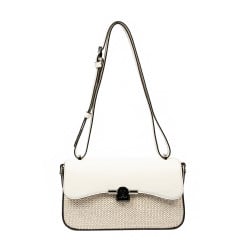 Damenschultertasche 046g 01 Panna+Raffia