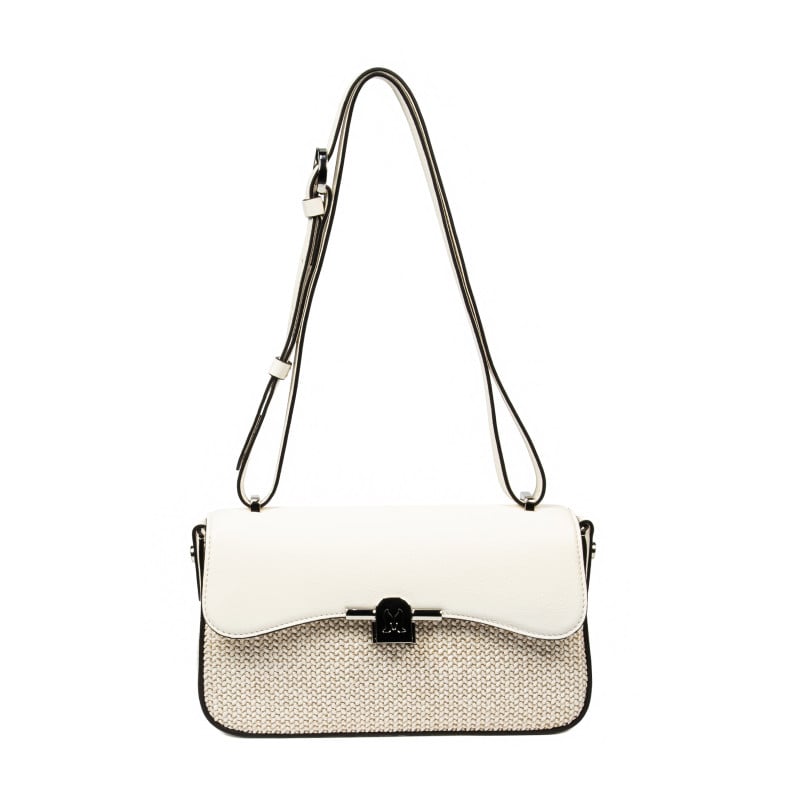 Damenschultertasche 046g 01 Panna+Raffia