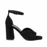 Damen Sandalen 1346 schwarz Velours