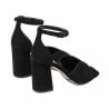 Damen Sandalen 1346 schwarz Velours