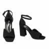 Damen Sandalen 1346 schwarz Velours