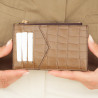 Portemonnaie 209g Croco Braun lifestyle