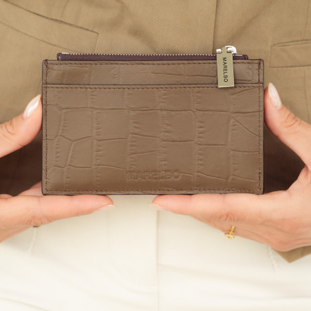 Portemonnaie 209g 01 Krokodil Dunkelbraun lifestyle