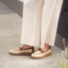 Damen Freizeitschuhe 6092 aus beigem Raffia kombiniert lifestyle
