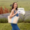 Damentasche Strand 044g 01 Blauer Himmel+Raffia lifestyle