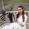 Damenstrandtasche 044g 01 Raffia Schwarz lifestyle
