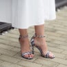 Damen Sandalen 1349 Satin Zebra Weiß lifestyle
