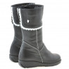 Kleine Kinderstiefel 25c schwarz+weiß