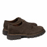 Herren Casual Schuhe 989 braun Veloursleder
