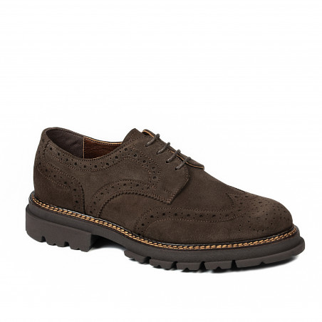 Herren Casual Schuhe 989 braun Veloursleder