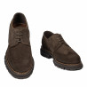 Herren Casual Schuhe 989 braun Veloursleder