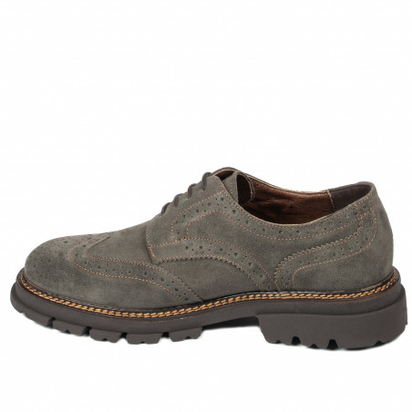 Herren Freizeitschuhe 989 grau Veloursleder