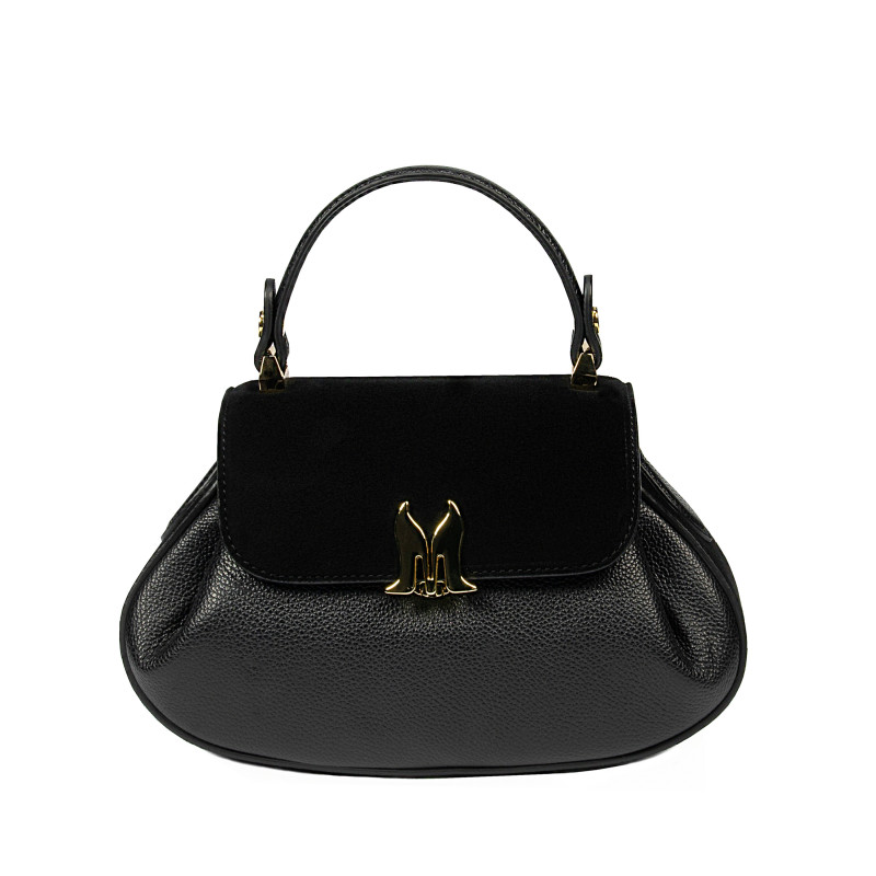 Damentasche Handtasche 042g Bufo Schwarz+Biz Schwarz