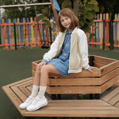 Kinder Schuhe 2028 weiß Perlglanz kombiniert lifestyle