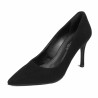 Damen elegante Schuhe 1320 schwarz Velours