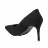 Damen elegante Schuhe 1320 schwarz Velours