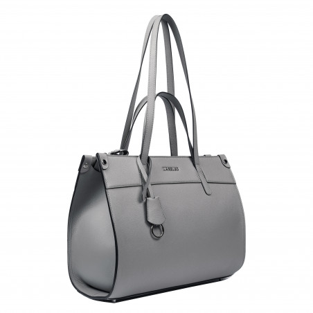 Damenhandtasche zum Umhängen 047g 01 frostgrau