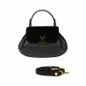 Damentasche Handtasche 042g Bufo Schwarz+Biz Schwarz
