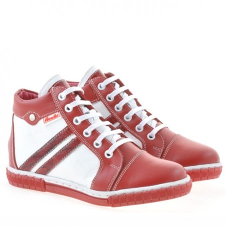 Kinderstiefel 3213 rot+weiß
