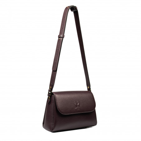 Damentasche zum Umhängen 040g black cherry