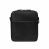 Schultermänner-Tasche 304g 01 schwarzes Gewebe + schwarzes Napa