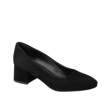 Elegante Damenschuhe 1331 Schwarz Velours