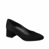 Elegante Damenschuhe 1331 Schwarz Velours