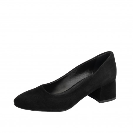 Elegante Damenschuhe 1331 Schwarz Velours