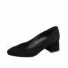 Elegante Damenschuhe 1331 Schwarz Velours