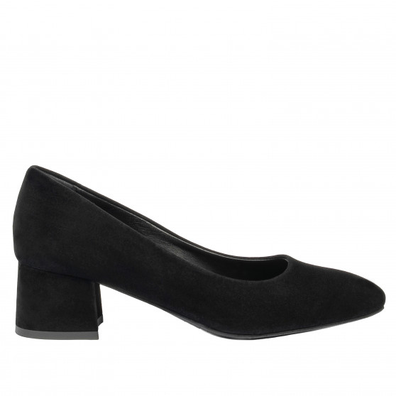Elegante Damenschuhe 1331 Schwarz Velours