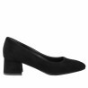 Elegante Damenschuhe 1331 Schwarz Velours