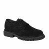 Herren-Casual-Schuhe 989 schwarz Velours 01