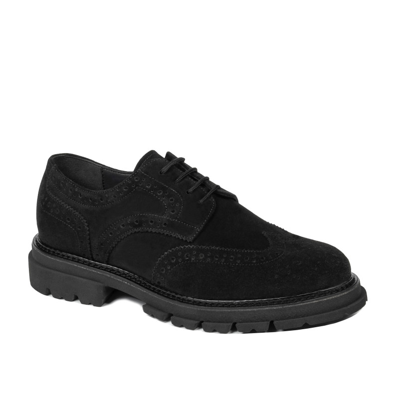 Herren-Casual-Schuhe 989 schwarz Velours 01