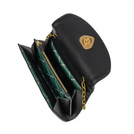 Damenschultertasche 048g Napa Schwarz