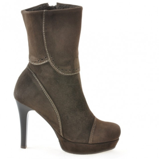 Damenstiefel 1132 braun Antilope Damenstiefel 1132 braun Antilope