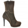 Damenstiefel 1132 braun Antilope