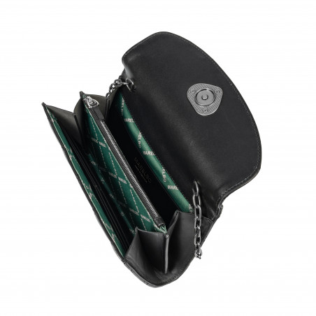 Damentasche Schultertasche 048g 01 schwarz Nappa