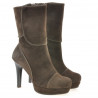 Damenstiefel 1132 braun Antilope