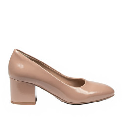 Elegante Damenschuhe 1356 Lack Beige
