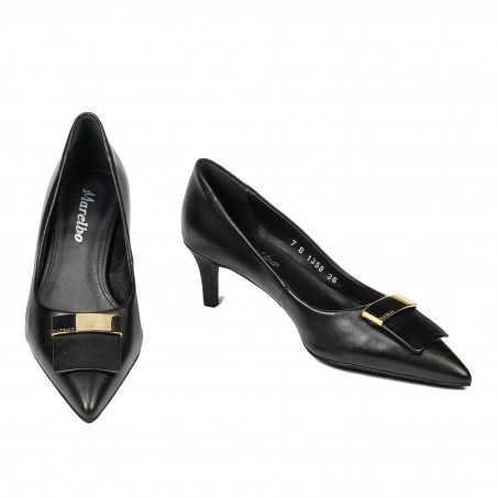 Damen elegante Schuhe 1358 schwarz
