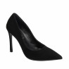 Elegante Damenschuhe 1302 Schwarz Velours