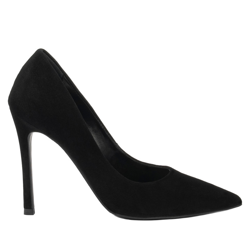 Elegante Damenschuhe 1302 Schwarz Velours