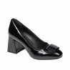 Damen elegante Schuhe 1324 Lack schwarz