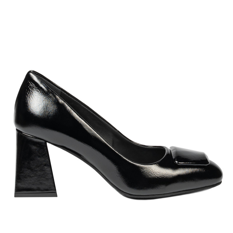 Damen elegante Schuhe 1324 Lack schwarz