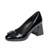 Damen elegante Schuhe 1324 Lack schwarz