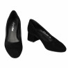 Elegante Damenschuhe 1331 Schwarz Velours