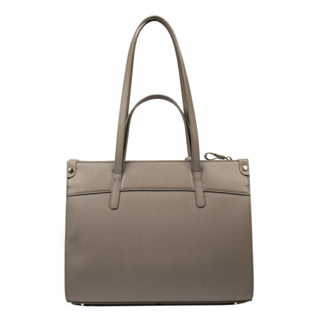 Damentasche Schultertasche 047g Taupe Caviar